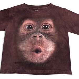 2012 The Mountain Kids T-Shirt with Orangutan Design - Dark Brown